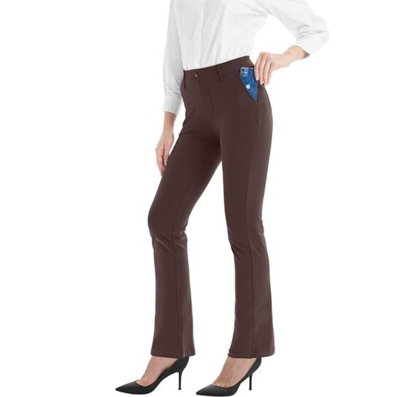 Pants - NWT - Fashion Sport Women's Boot Cut Yoga Pants 4 Pockets Workout Pants -Size XL